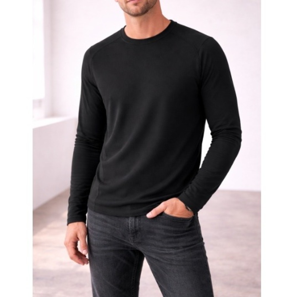 Patagonia Men's Black Capilene Thermal Weight Crewneck Pullover Size L